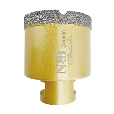 Imagen de NBB Broca de diamante con M14, corona para taladrar en seco y húmedo profesionalmente porcelana dura, cerámica, baldosas, granito, mármol, azulejo, Amoladora Angular (1, 55mm)