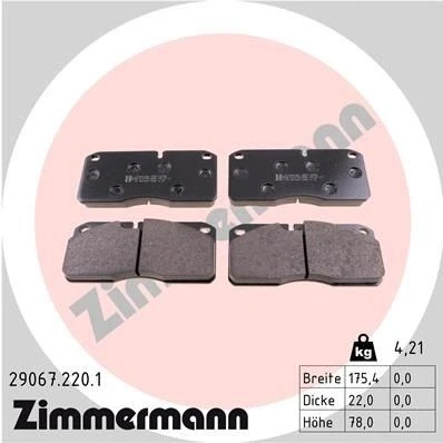 Imagen de ZIMMERMANN 29067.220.1 Juego de pastillas freno Foto correspondiente a la entrega IVECO: EuroCargo I III, RENAULT TRUCKS: Midliner, NISSAN: ATLEON