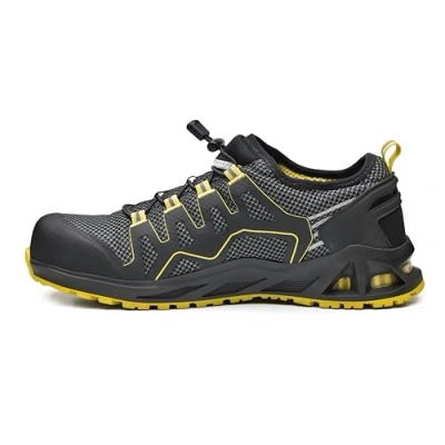 Imagen de Base Protection B1006 Zapatos de Seguridad Transpirables Resistentes al Desgarro y Anti Estáticos para Hombre K Balance Negro/Amarillo, 37