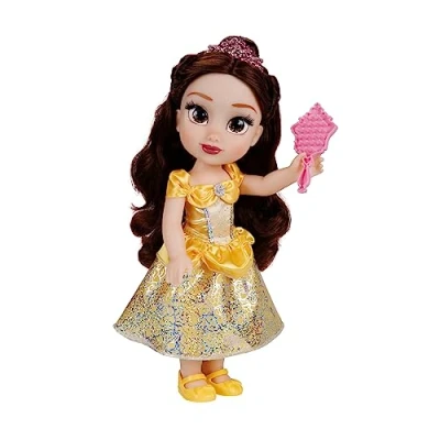 Imagen de Disney Princesas Amiga Bella Grande para niñas Muñeca de 38 cm Altura Que Incluye Vestido, Zapatos y Tiara Extraíbles con Preciosos Detalles 3 años +
