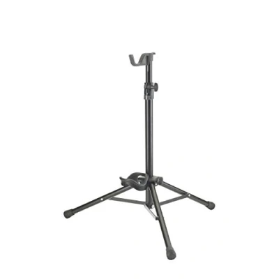 Imagen de K&amp;M 149/2 soporte para saxofón tenor, negro base plegable altura hasta 105 cm apto barítono y trompa alto