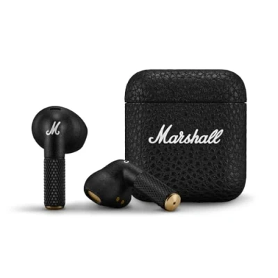 Imagen de Auriculares True Wireless Marshall Minor IV, +30h, Cancelación de Ruido Activa, Estuche Carga, Black