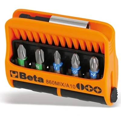 Imagen de Beta 860MIX/A10 Juego de 10 puntas con portapuntas magnético, en estuche bolsillo
