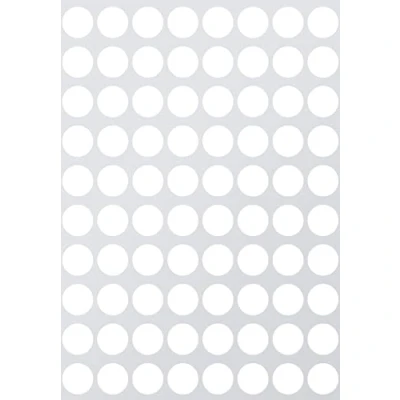 Imagen de Pegatinas de Codificación por colores 1,3 cm Redondas 13mm en forma puntos media pulgada Pegatina Blanca Paquete 1200 Royal Green