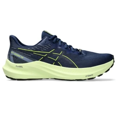 Imagen de Asics GT2000 12 GTX Zapatillas de running estables, Hombre, Talla: 40.5, Blue expanse/safety yellow Zapatos