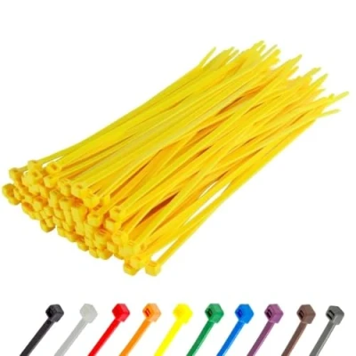 Imagen de Gocableties Bridas plastico amarillas para cables 100 Piezas 300 mm x 4,8 Resistentes a los rayos