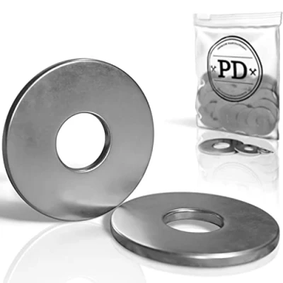 Imagen de PD® Arandelas grandes M6 (DIN 9021 / ISO 7093) de cuerpo acero inoxidable A2 V2A Calas gran diámetro exterior 25 piezas