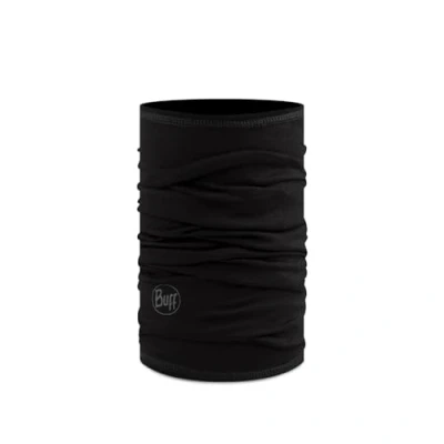 Imagen de Buff Braga de cuello Merino Lightweight youth, Unisex niños, Solid Black, Talla única