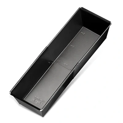 Imagen de Zenker Molde Bizcocho Rectangular de Gran Tamaño para Hornear, Extensible 28 40 cm, Óptimo Pan, Brownie y Brazo Gitano, Revestimiento Antiadherente Extensible, Color Negro, 1 Ud.