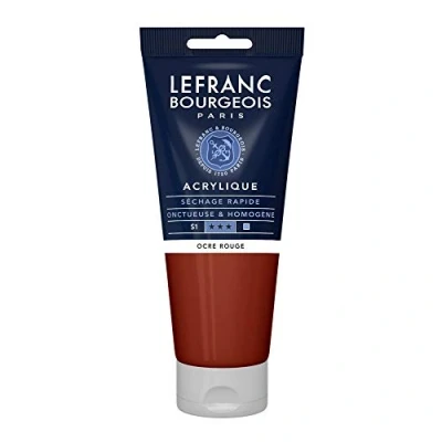 Imagen de Lefranc Bourgeois Acrílico Fine, Ocre Rojo, 200 ml,