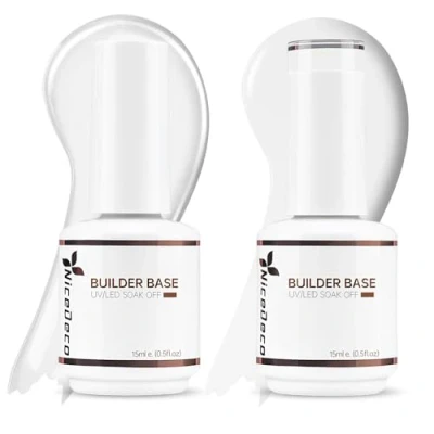 Imagen de Nicedeco Gel Uñas Constructor Esmaltes Semipermanentes Para UV/LED Soak Off Colores Vibrantes y Duraderos 2 x 15ML SET 6