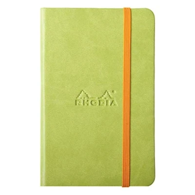 Imagen de Rhodia 118722 C Book Rhodiarama Cuaderno con goma elástica, 96 hojas, color Verde claro A6