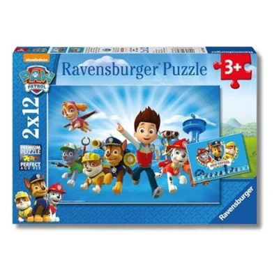 Imagen de Ravensburger Puzzle Paw Patrol A, Colección 2 x 12, de 12 Piezas, para Niños, Edad Recomendada 3+ Años