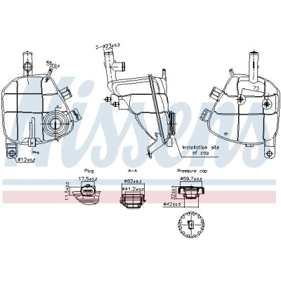 Imagen de Tanque de expansión, refrigerante NISSENS 996202