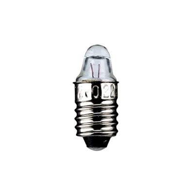 Imagen de GOOBAY Lote de 5 bombillas con forma lente (0,5 W, casquillo E10, 2,2 V, DC), 250 mA