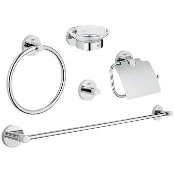 Imagen de Grohe Essentials Conjunto de accesorios 5 en 1, color cromo (Ref.40344001)