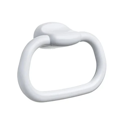 Imagen de TATAY 6630701 Olympia Aro toallero pequeño para baño, Plástico Polipropileno, Blanco, 20.50x6.30x14.00 cm