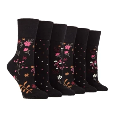 Imagen de SOCK SHOP GENTLE GRIP 6 pares de calcetines agarre suave talla 36 44, RH261, 4 8
