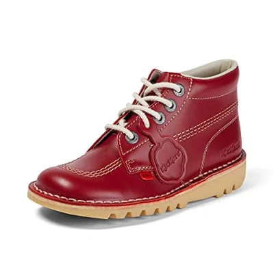 Imagen de Kickers Kick Hi Core Botines Mujer, Rojo (Red/Light Cream), EU 37