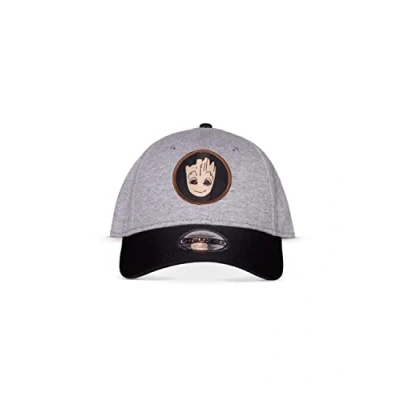Imagen de Marvel Groot Gorra Ajustable béisbol, Gris, M Unisex Adulto