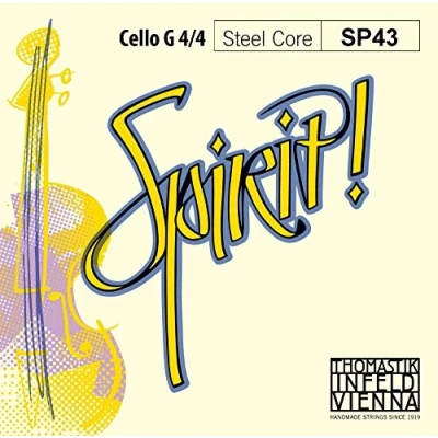 Imagen de Thomastik cuerda para Violonchelo 4/4 Spirit Sol núcleo de cuerda, entorchado cromo, medio