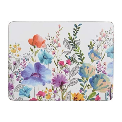 Imagen de CREATIVE TOPS Juego de 6 manteles Individuales, Parte Posterior Corcho, diseño vinos prémium, Multicolor, Medium Placemats