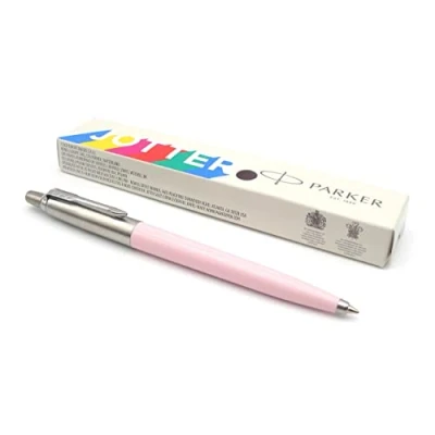 Imagen de Parker Jotter Originals Bolígrafo de punta redonda, acabado pastel rosa bebé, colección retro, tinta azul, en caja regalo