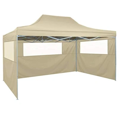 Imagen de vidaXL Carpa Pabellón Plegable 3 Paredes Cenador Pérgola Fiestas Eventos Patio