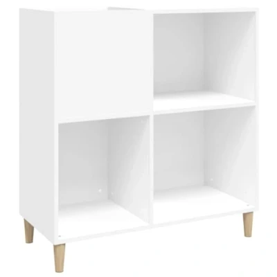 Imagen de vidaXL Mueble para Discos Madera contrachapada Blanco 84,5x38x89 cm