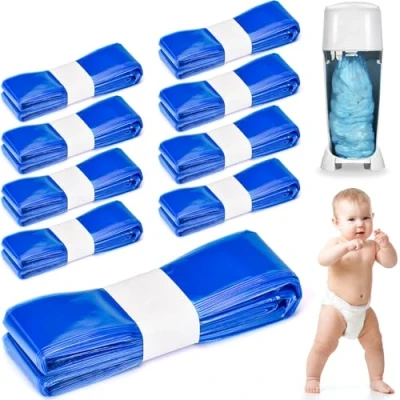 Imagen de Gigmeta 9 Recambios Contenedor de Pañales, Bolsa Relleno para Papelera Pañales Compatible con AngelCare &amp; Litter Locker Tommee Tippee
