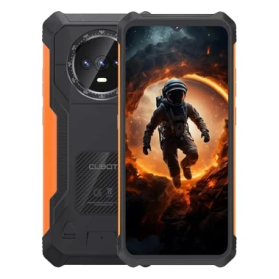 Imagen de Cubot Kingkong ES Smartphone de 6.56&quot; HD+, 16GB (6GB+10GB) RAM y 128GB ROM, Cámara Triple 48 MP, Batería 5100mAh, Android 14, Procesador OctaCore, Color Negro+Naranja