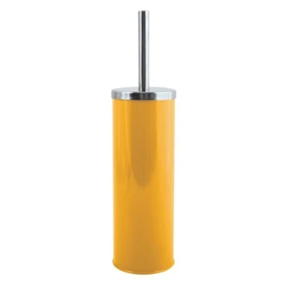 Imagen de MSV Miami Escobilla de Inodoro con Recipiente higiénico, Color, Azafrán Amarillo, 9x39cm