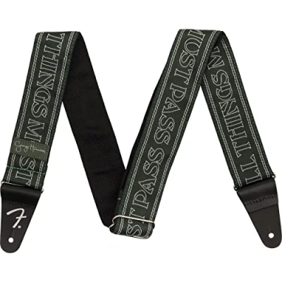 Imagen de Fender All Things Must Pass Logo Strap Green Correa para guitarra, verde, Medium