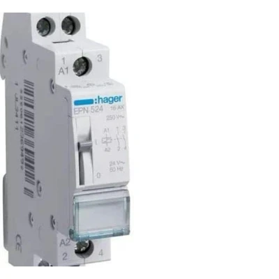 Imagen de Hager EPN524 Telerruptor bipolar 16a 24v 2na