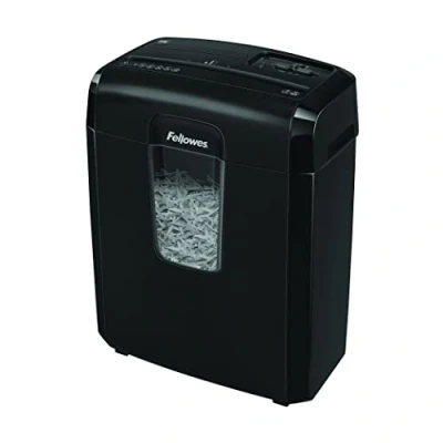 Imagen de Fellowes Destructora trituradora de Papel, Corte en partículas, Negro, 8 C