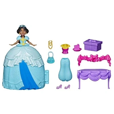 Imagen de Hasbro Disney Princess Secret Styles Jasmín Sorpresa con Estilo, Playset de muñeca Ropa y Accesorios, A Partir 4 años, F3468
