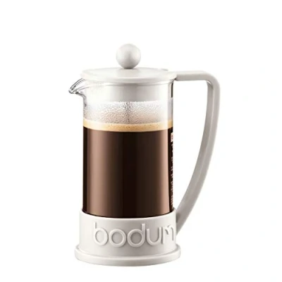 Imagen de Bodum Brazil French Press Coffee Maker Cafetera émbolo, Blanco Crema, Inches