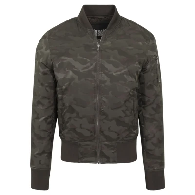 Imagen de Urban Classics Tonal Camo Bomber Jacket Chaqueta, Verde (Darkolive 551), L para Hombre