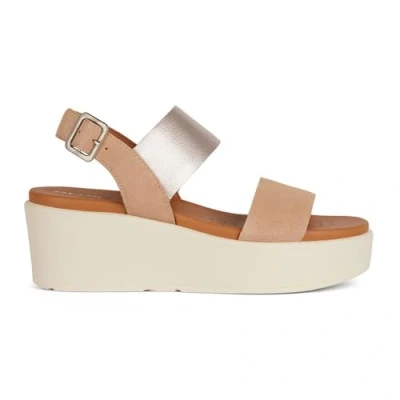 Imagen de Geox D Xand 2.2s A, Sandalia de cuña Mujer, Dk Skin Champagne, 38 EU