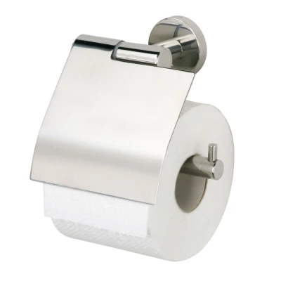 Imagen de Tiger Boston Portarrollos con tapa Acero inoxidable pulido, 13.7 x 14 6.3 cm