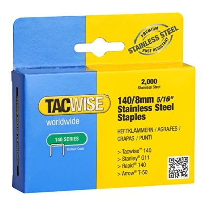 Imagen de Tacwise 1216 Grapas de Acero Inoxidable Profesionales Tipo 140/8mm, 2000