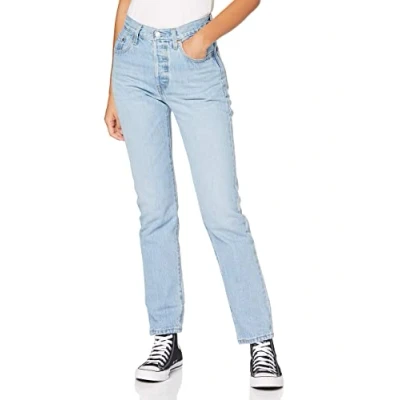 Imagen de Levi&#039;s 501 CROP Vaqueros rectos, Mujer, Talla: 24x26, Light blue denim