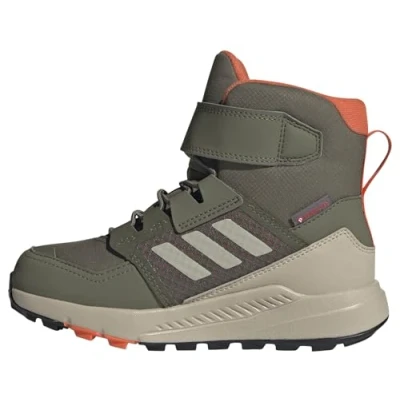 Imagen de Adidas Terrex Trailmaker CRDY Zapatillas de senderismo para niños, Talla: 39 1/3, Olive strata beige semi impact orange Piel