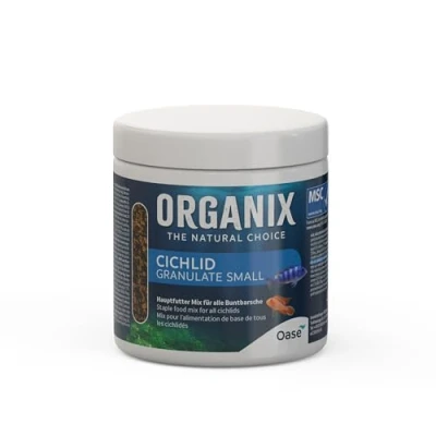 Imagen de OASE ORGANIX Cichlid Granulate S 250 ml alimento para Peces de Todas Las Especies percas hasta 6 cm, Completo con Altos valores nutritivos