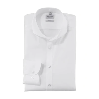 Imagen de Olymp &quot;Level 5 Body Fit&quot; Camisa de manga larga para hombre Weiß 42