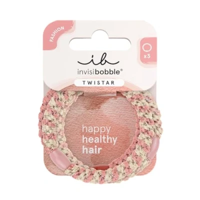 Imagen de invisibobble Twistar Blush Braids I Accesorio para el cabello con estilo y respetuoso del 3 piezas