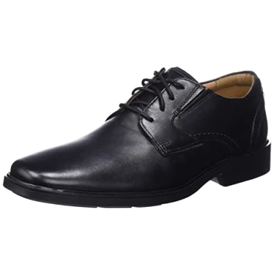 Imagen de Clarks Lite Low, Oxford Hombre, Piel Negra, 40 EU