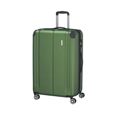 Imagen de Travelite Maleta de 4 Ruedas L con Candado TSA + Pliegue Expansión, City: Carro Robusto Cubierta Dura Superficie Resistente a Los Arañazos, 77 cm, 113 litros (Ampliable 124 litros)