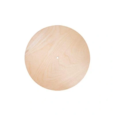 Imagen de Rayher 69239505 Base de madera para reloj pared, 25 cm ø, 6 mm grosor, agujero 7,6 ø