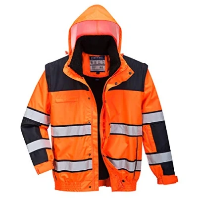 Imagen de Portwest Cazadora Classic De Alta Visibilidad, Tamaño: XXL, Color: Naranja/Negro, C466OBRXXL